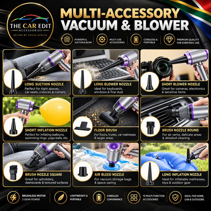 The Detail Vac Pro's 9 nozzles and attachments and what each is for