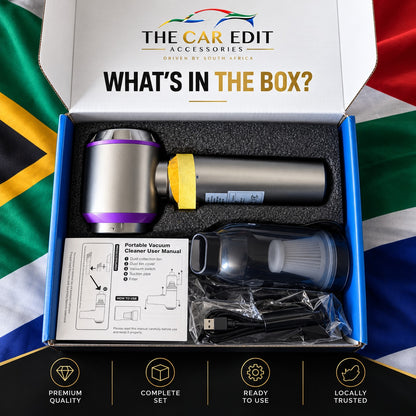 What's in the box: The Detail Vac Pro, dust bin with filter, user manual and USB cable